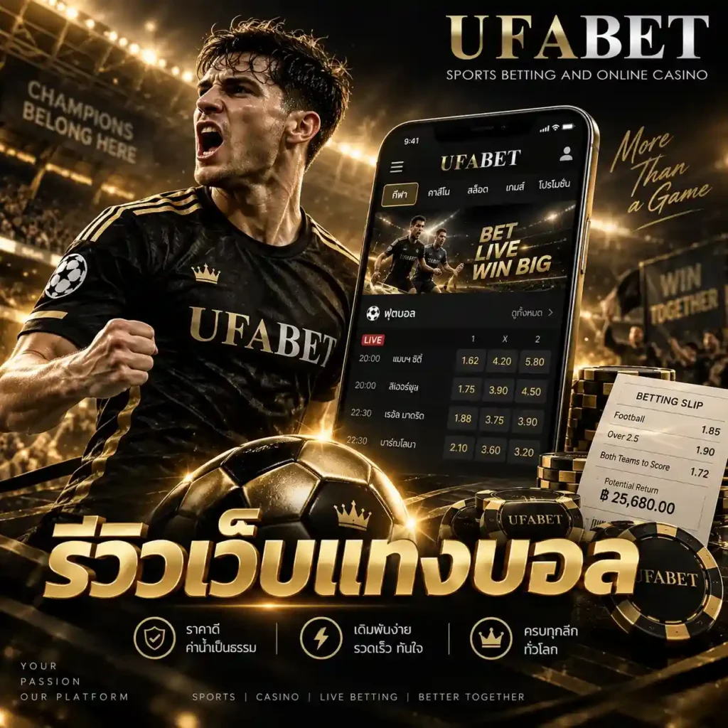 รีวิวเว็บแทงบอล UFABET