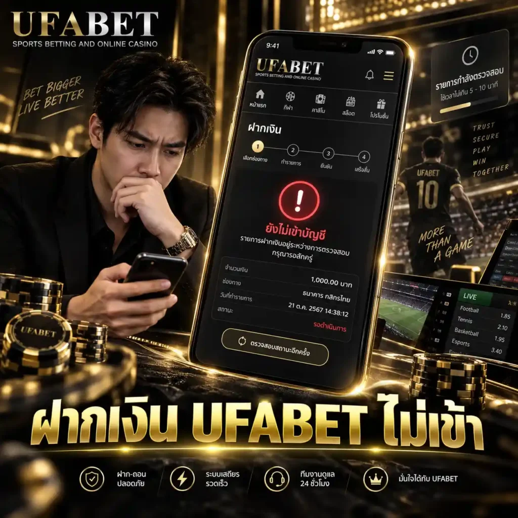 ฝากเงิน UFABET ไม่เข้า